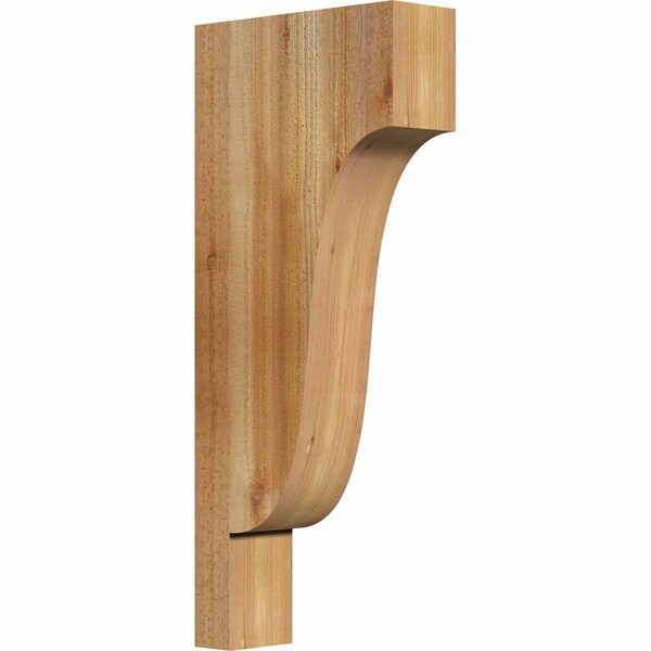 Ekena Millwork Newport Rough Sawn Corbel, Western Red Cedar, 4"W x 12"D x 28"H COR04X12X28NEW00RWR - main